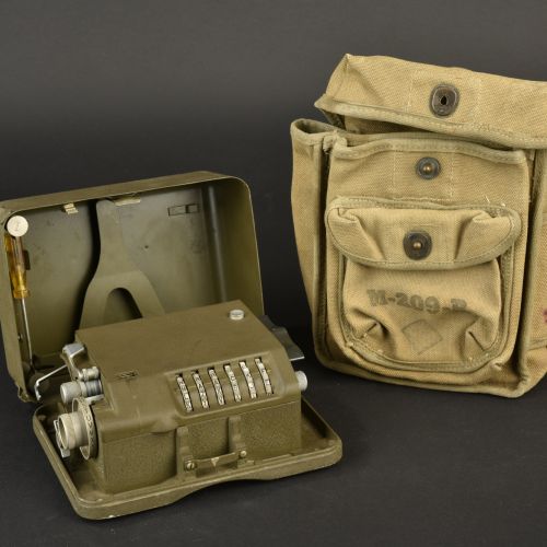 Converter M-209. Machine à crypteren métal.